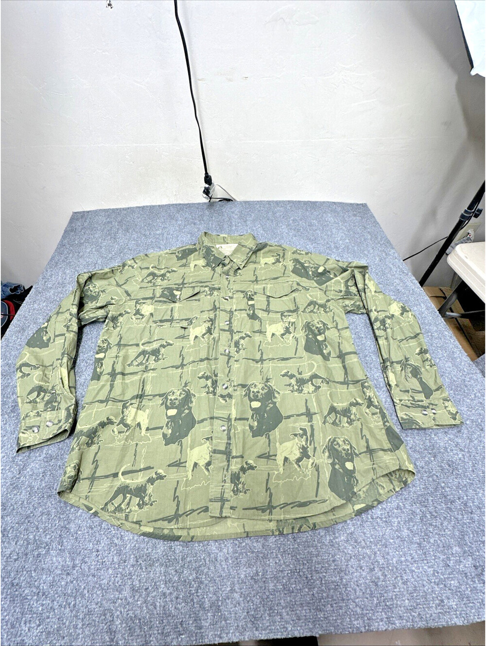 northcrest shirt mens Hunting Bird Dogs Long Sleeve Size XXL